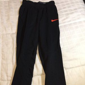 Nike Polyester DRI-FIT Girl's Black Pant Size LG